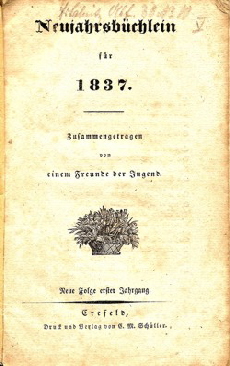 Neujahrsbchlein 1837