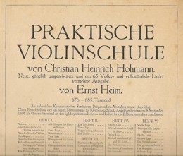 Vaters  "Praktische Violinschule," fr den Laien ein Buch mit mindestens "sieben Siegeln" auf 188 dicht bedruckten Notenseiten (Archivbild J. Vossen)